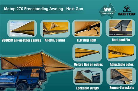 Motop 270 Free Standing Awning Toolbox Centre