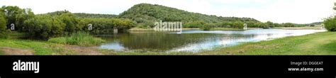 Panorama of the Free State Botanical Gardens in Bloemfontein, South ...