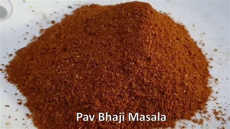 pav bhaji masala homemade easy pav bhaji masala youtube