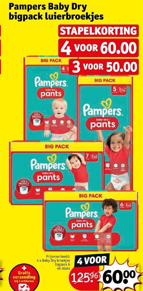 Pampers Baby Dry Bigpack Luierbroekjes Promotie Bij Kruidvat