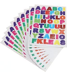 Ultnice Feuilles Autocollants Alphabet Autocollants En Lettres