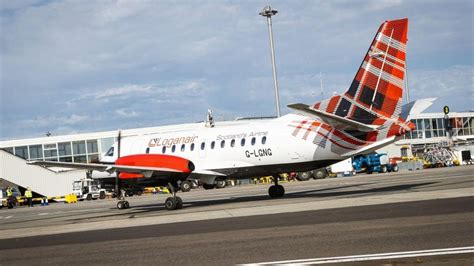 loganair  operate  derry glasgow service bbc news
