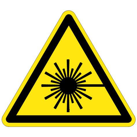 Rayonnement laser W004 ISO 7010 étiquettes et panneaux de danger