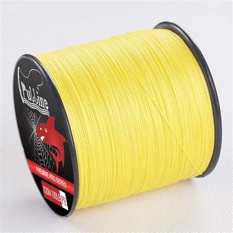 Buy M Yellow Multifilament Pe Braided Yellow Fishing Cord Strands