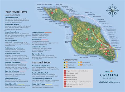 maps  avalon  catalina island visit catalina island