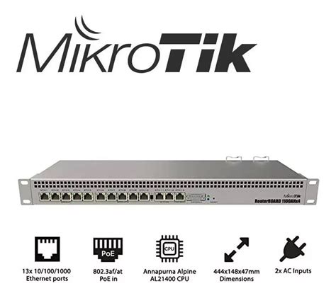 Router Mikrotik Rb Ahx Quad Core Ghz Gb Puertos Gigabit