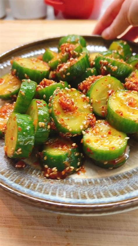 Quick Spicy Korean Cucumber Salad Oi Muchim In 2024 Korean Cucumber