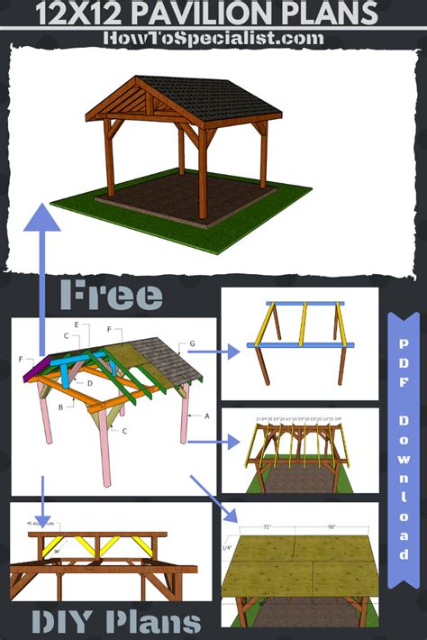 Lean To Pavilion Free Diy Plans Howtospecialist How To Build Step