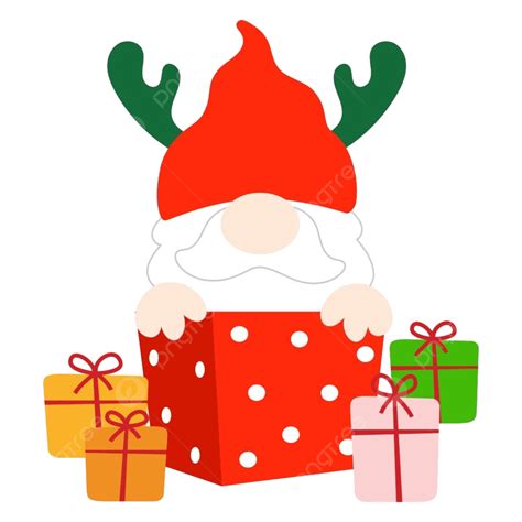 Gnomos Navidad Flat Clipart Png Dibujos árbol Nuevo Diciembre Png Y