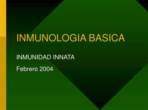 Ppt Inmunologia Basica Powerpoint Presentation Free Download Id