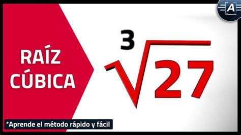 Qual É A Raiz Cúbica De 27 - Calcular la raíz cúbica de 27: método y solución - Matemáticas fáciles ...