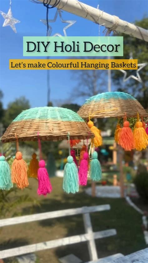 Diy colourful hanging basket – Artofit