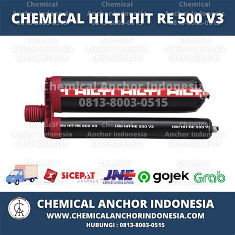 Jual Lem Beton Hilti HIT RE 500 V3 500 Ml Chemical Angkur Rebar Kota