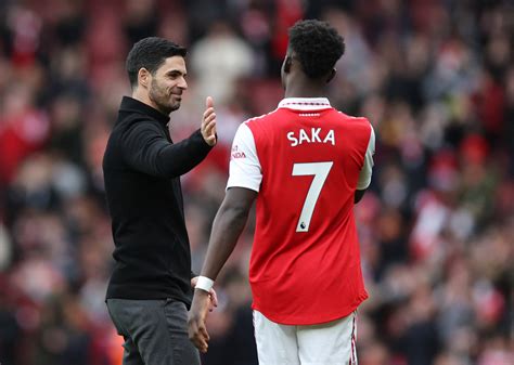 Saka Double Against Palace Sends Arsenal Eight Points Clear Reuters