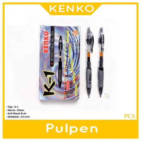 Jual KENKO K1 Hitam Pulpen Varian Gel Pen 0 5mm PCS Shopee Indonesia