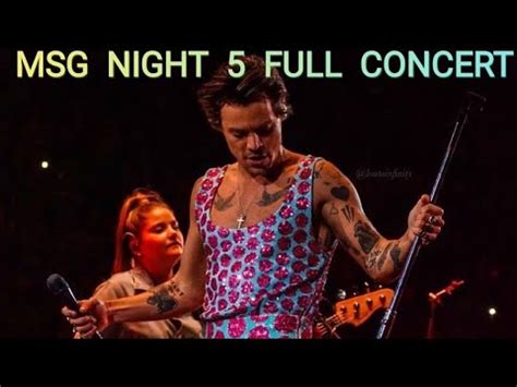 Harry Styles Msg Night Full Concert Love On Tour New York