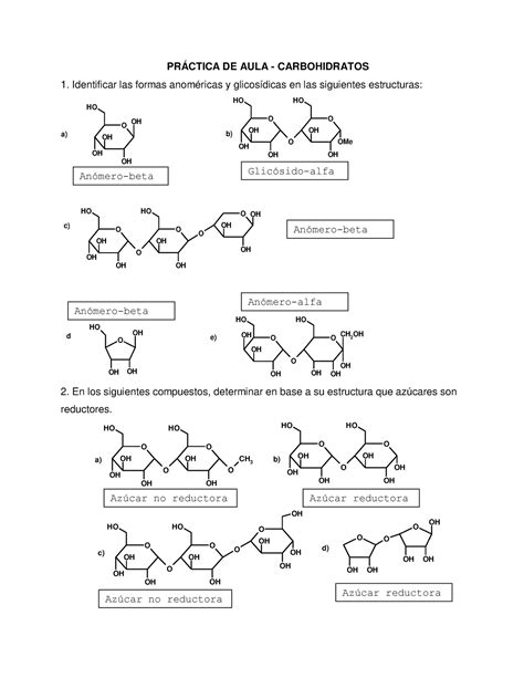 Annotated Pr C Ctica De Aula Carbohidratos Pr Ctica De