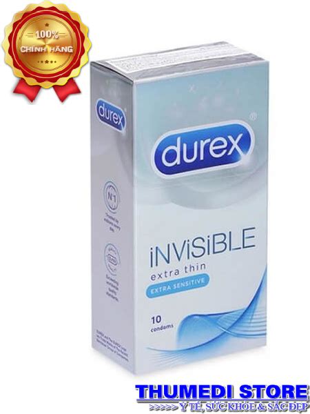 Durex Invisible Extra Thin Bao Cao Su Si U M Ng