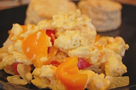 Scrambled Eggs And Peppers Eat At Home