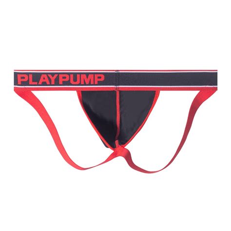 PLAYPUMP Breathable Cotton Men Underwear Gay Sexy Jockstrap G String Bikini Men Thongs Sissy