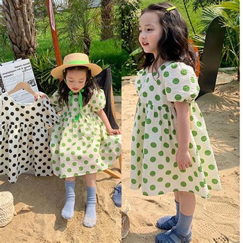 Polka Dot Ng Mga Bata Dress Sa Tag Init Na Batang Babae Shopee