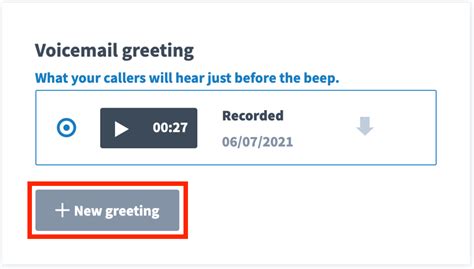 How to set up a Voicemail Greeting