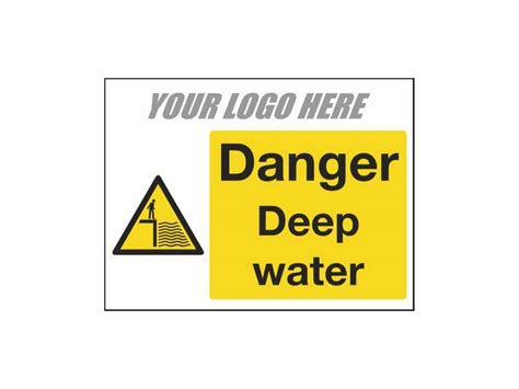 Danger Deep Water Sign Customisable Signs Safe Industrial