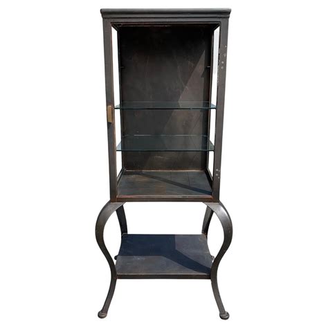 Vintage 1920s Steel Medical Cabinet For Sale At 1stDibs