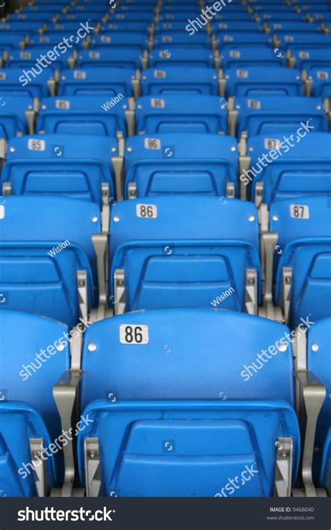 Empty Blue Stadium Seats Stock Photo 9468040 | Shutterstock