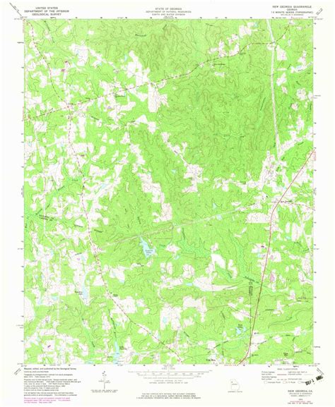 New Georgia, GA (1973, 24000-Scale) Map by United States Geological Survey | Avenza Maps