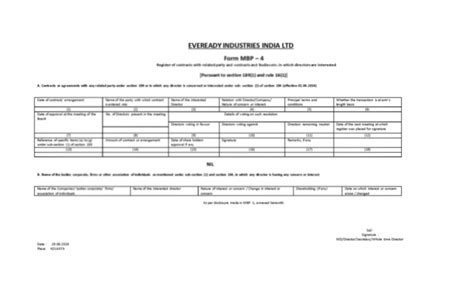 Eveready :: Investors :: AGM 2023 :: Register of Contracts