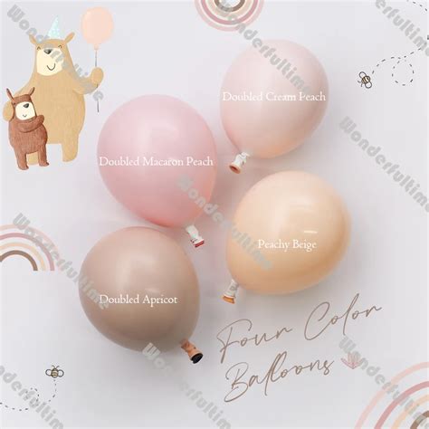 Bege Nude Bal O Arco Garland Kit Decora O Do Chuveiro Do Beb Duplo Blush Peach