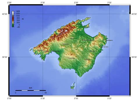 Mapa Fisico De Mallorca Para Imprimir Images Images