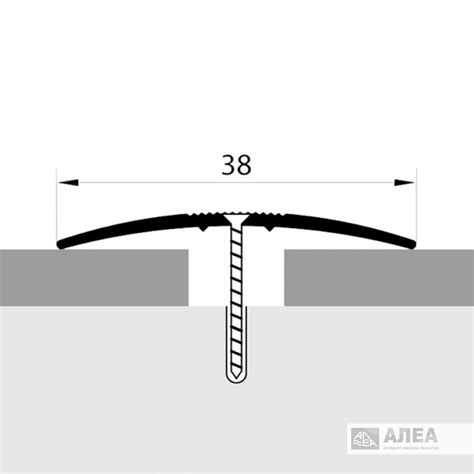 Порог алюминиевый русский профиль 38х900 мм купить в Сочи