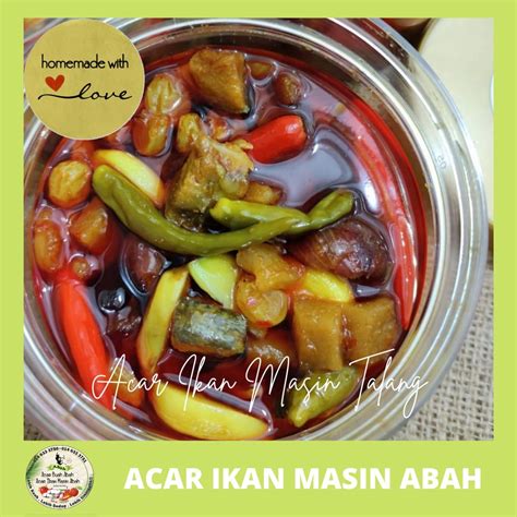 Acar Ikan Masin Abah Talang Homemade Shopee Malaysia