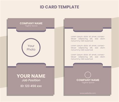 Vertical ID Card Ultramodern Template 13529096 Vector Art at Vecteezy