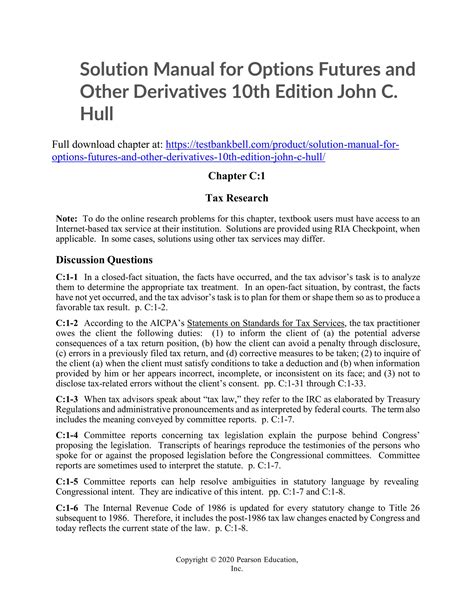 Futures Options Hull Solution Manual