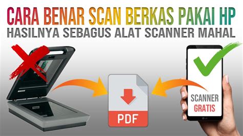 Cara Scan Berkas Menggunakan Hp Yang Hasilnya Jadi File Pdf Youtube