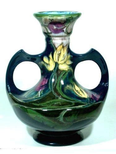 Zuid Holland Jugendstil Art Nouveau Keramik Vase Handgemalter