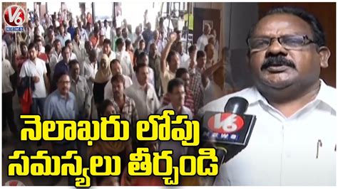 TS Govt Neglects RTC Employees Protest To Solve Problems Telangana