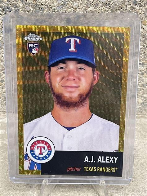 2022 Topps Chrome Platinum Anniversary 362 A J Alexy RC Gold Wave 50