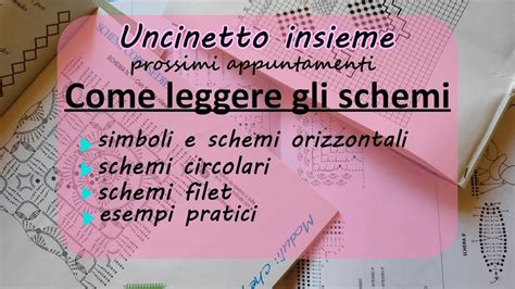 Uncinetto Insieme Come Leggere Gli Schemi Simboli E Schemi In Piano