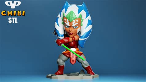 3DXM Ahsoka Tano Chibi Etsy