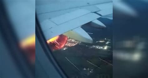 Video Turbina De Avión Se Incendió En Pleno Vuelo Hacia Tijuana Siempre En La Noticia