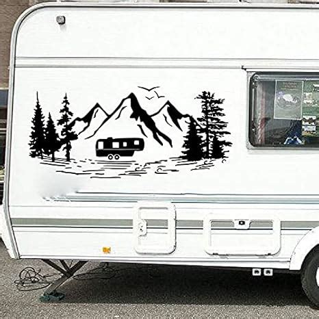 Camper Rv Kompass Berge Lkw Auto Aufkleber Gro E Camping Rv Wohnmobil