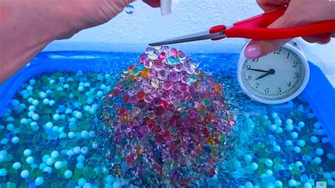 Satisfying Video Orbeez Inside The Ball Asmr Slow Motion Youtube