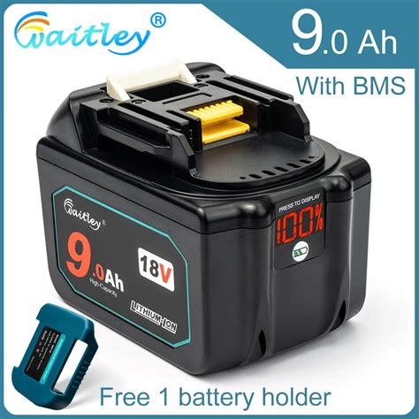 Waitley Wtl1890 18v 9ah Lithium Ion Rechargeable Battery For Makita 18v Li Ion Cordless Power