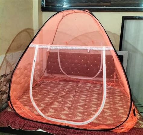 Orange Double Bed Polyester Mosquito Net For Home At Rs Piece In