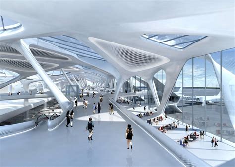 zaha hadid  develop plans   london airport archdaily