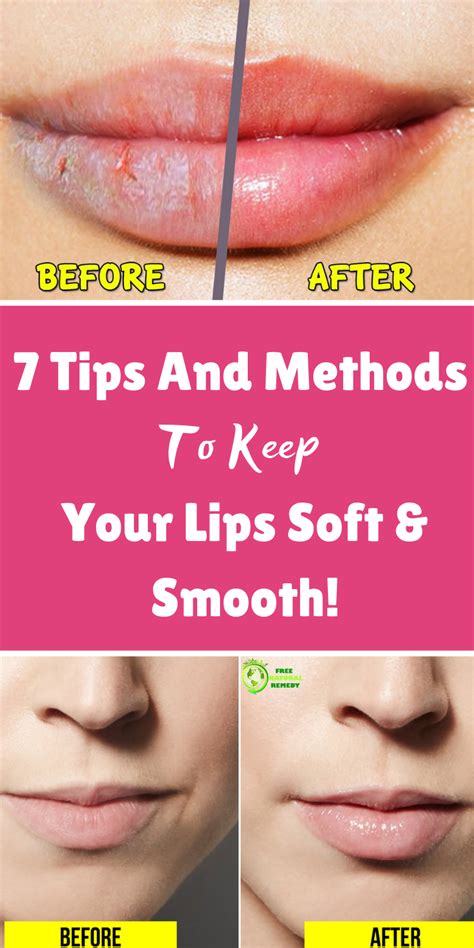 7 Tips And Methods To Keep Your Lips Soft And Smooth Natural Pink Lips Soft Lips Dry Lips